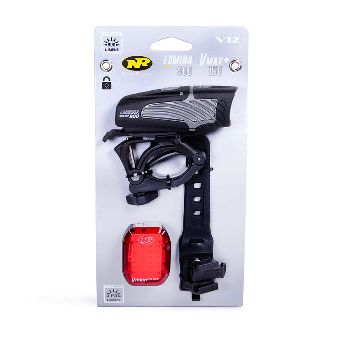 Niterider Lumina™ Micro 900 and Vmax+™ 150 Combo Front and Rear Light Set