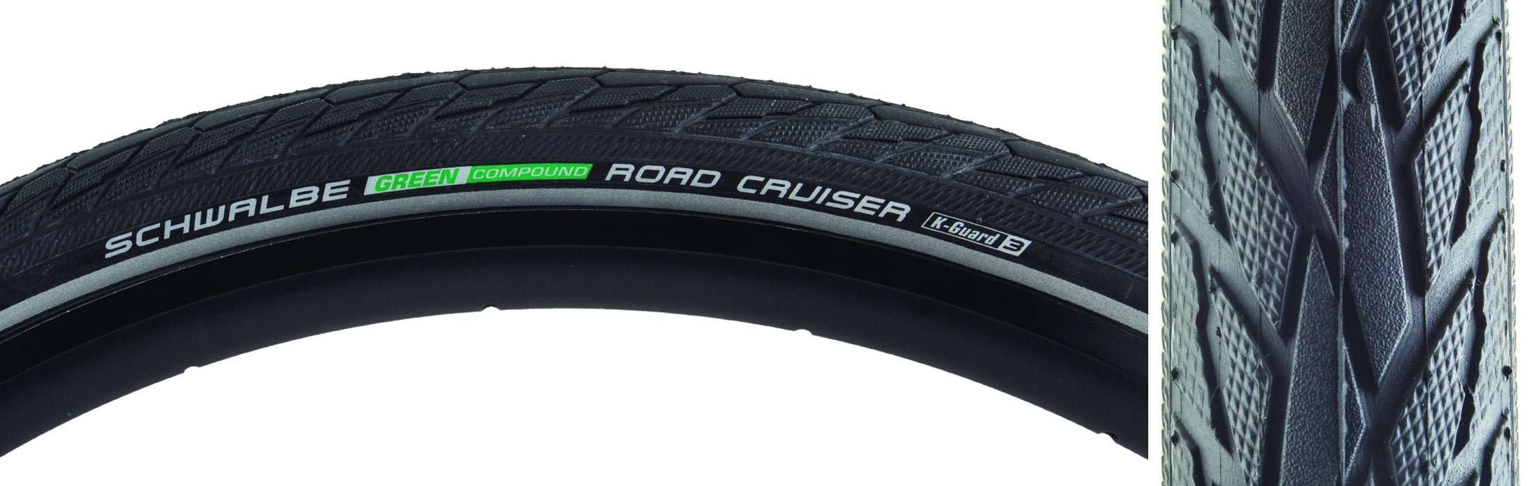 Schwalbe Road Cruiser Active Twin K-Guard Wire Bead 24 x 1.75 Black