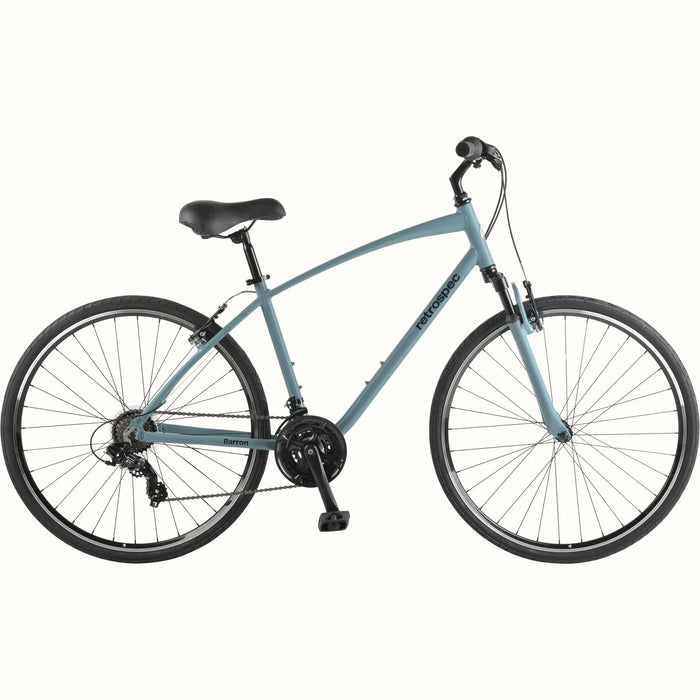 Retrospec Barron Comfort Hybrid Bike Blue Fog — Playtri Fort