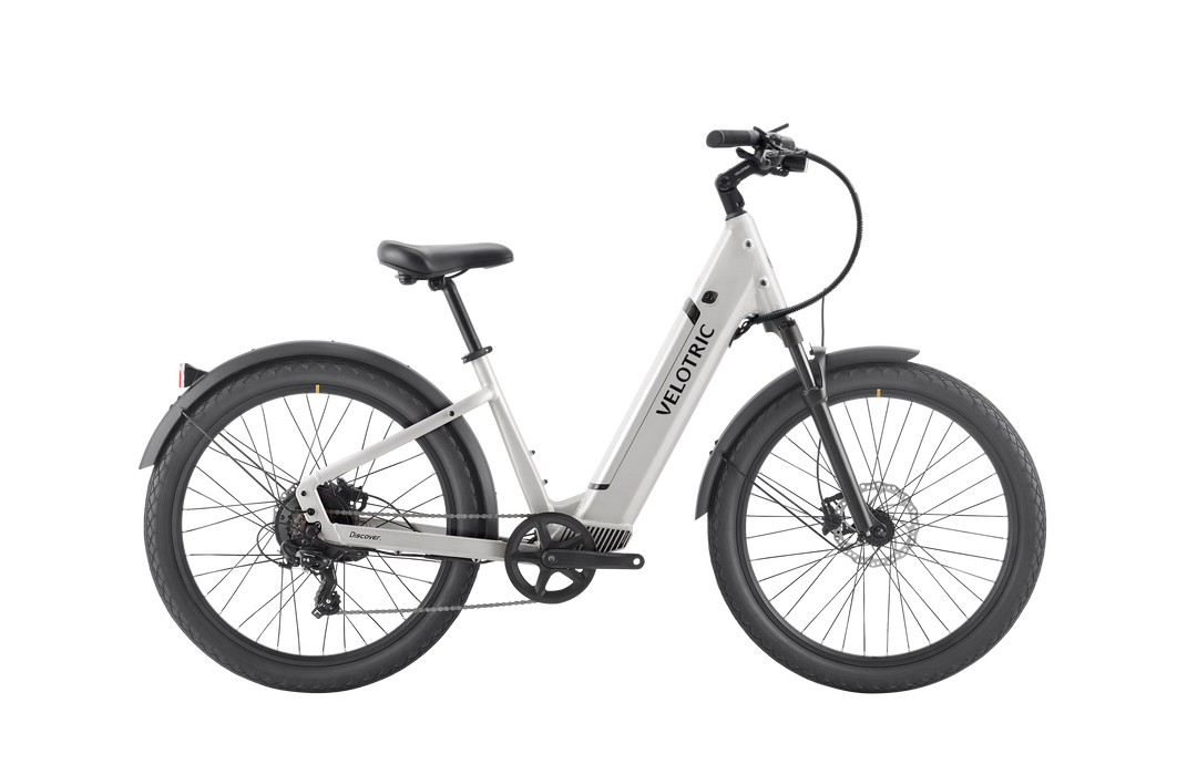 Velotric Discover 1 Plus Step Thru Silver