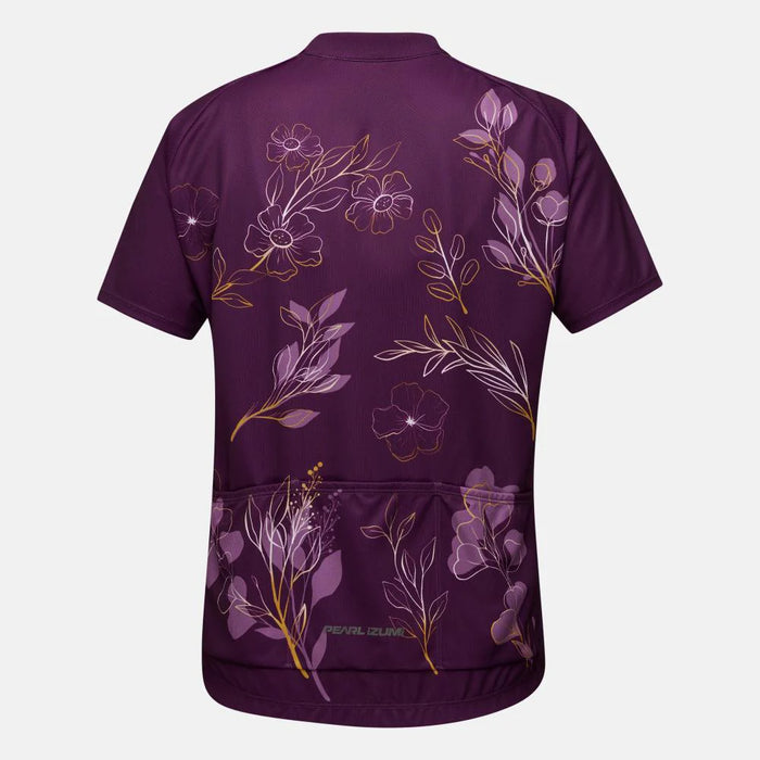 Pearl Izumi Women's Classic Cycling Jersey - Dark Violet Gold Wildflower
