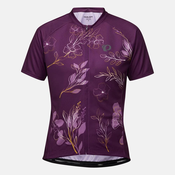 Pearl Izumi Women's Classic Cycling Jersey - Dark Violet Gold Wildflower