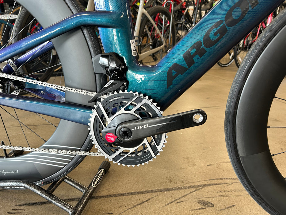 Argon 18 E-119 Tri+ Disc *NEW* SRAM RED AXS eTap w Hunt Carbon Wheelset - Dig Me Beach Reflects