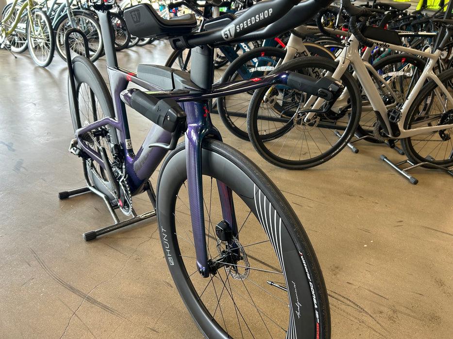 Argon 18 E-119 Tri+ Disc *NEW* SRAM RED AXS eTap w Hunt Carbon Wheelset - Dig Me Beach Reflects