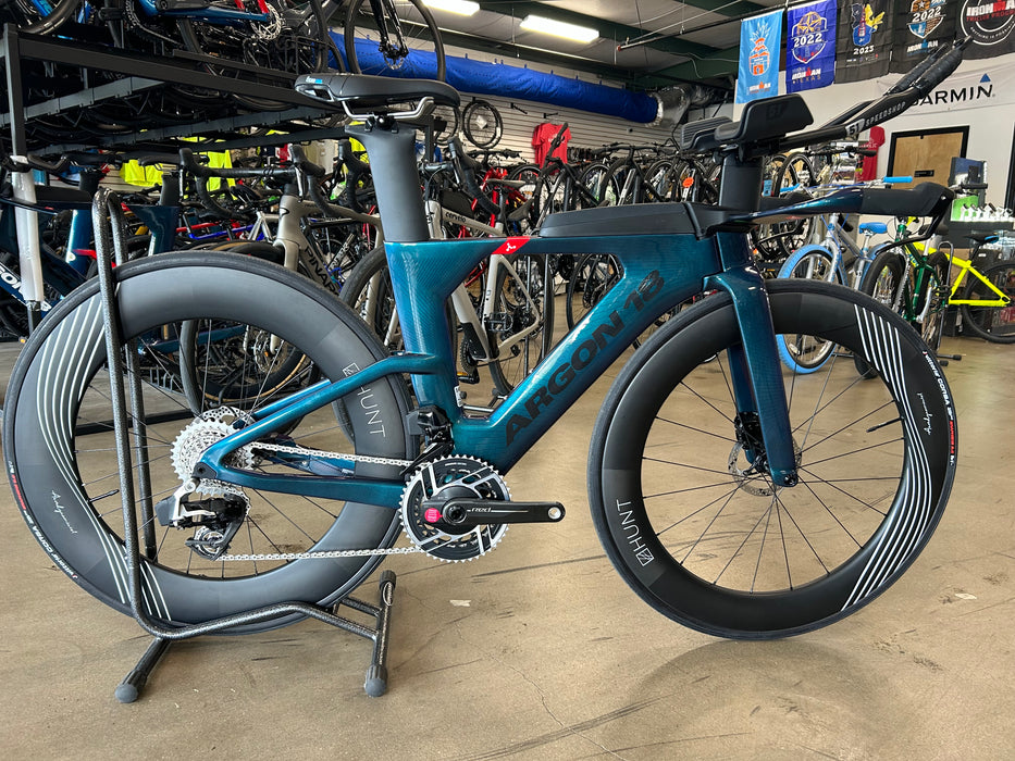 Argon 18 E-119 Tri+ Disc *NEW* SRAM RED AXS eTap w Hunt Carbon Wheelset - Dig Me Beach Reflects