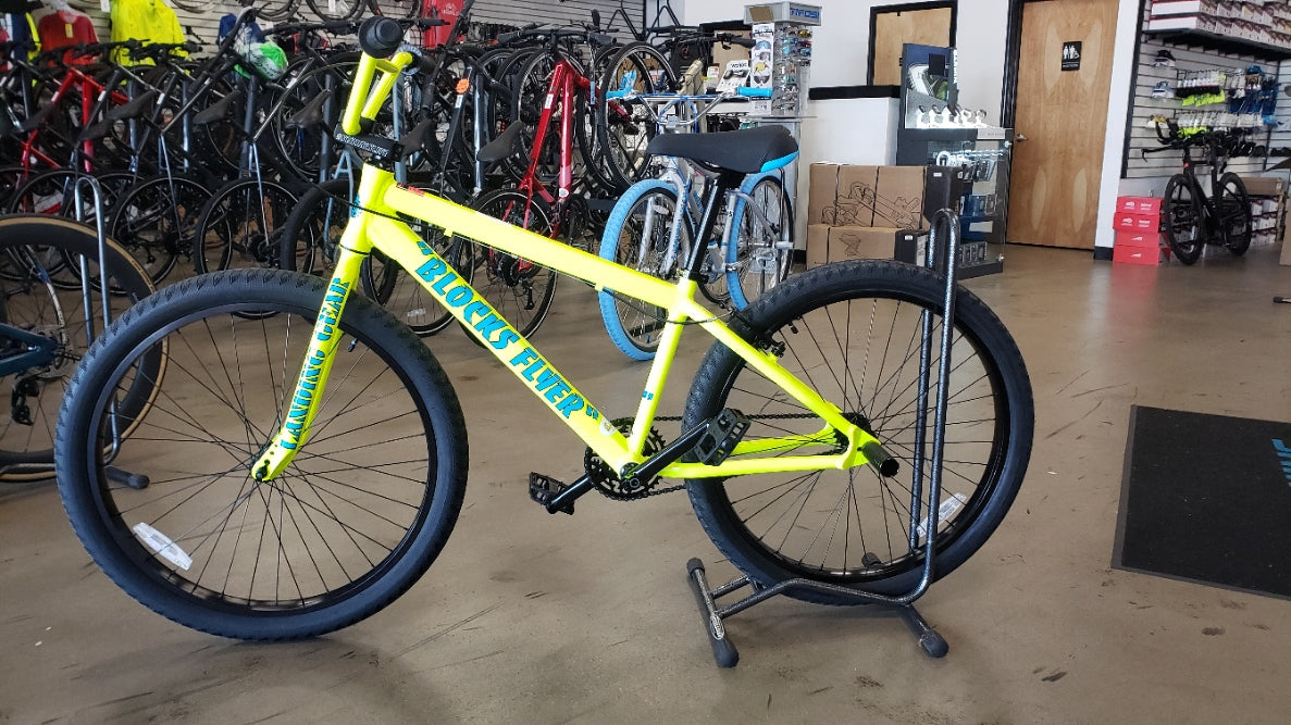 SE Bikes Blocks Flyer 26 Neon Yellow — Playtri Fort Walton Beach