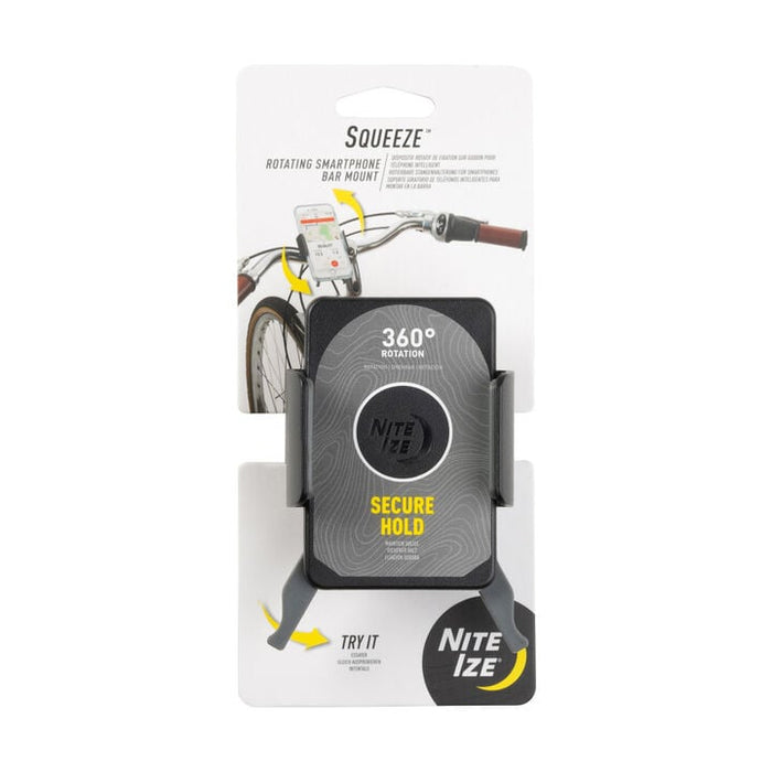 Nite Ize Squeeze 360 Degree Rotating Smartphone Bar Mount